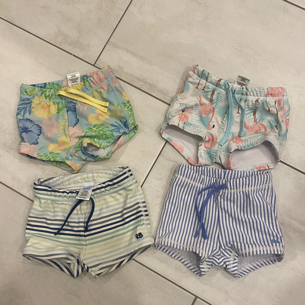 Toddler boy Shortie swim trunks